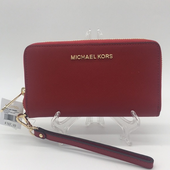 Michael Kors Jet Set Travel Phone Wallet Wristlet - Picture 10 of 16